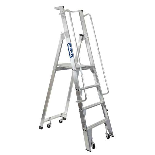 Aluminium Mobile Order Picker Warehouse Ladder Range