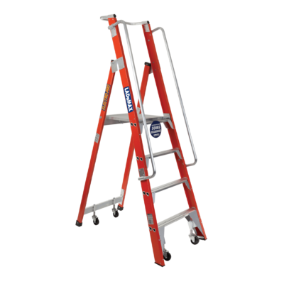 Ladamax Fibreglass Mobile Order Picker Warehouse Ladder Range
